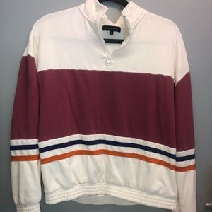 Pacsun striped quarter zip